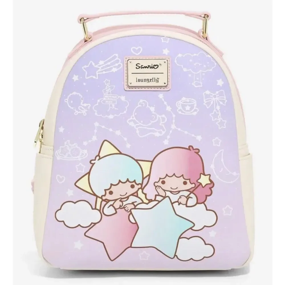 Loungefly Little Twin Stars Mini Backpack Constellation Lavender NWT Sanrio